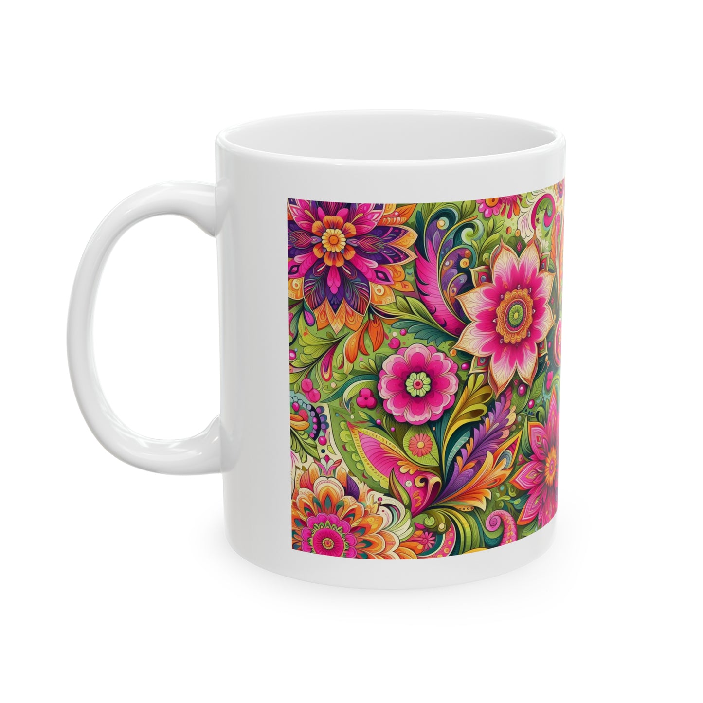 Ceramic Mug 11oz "Floral II"