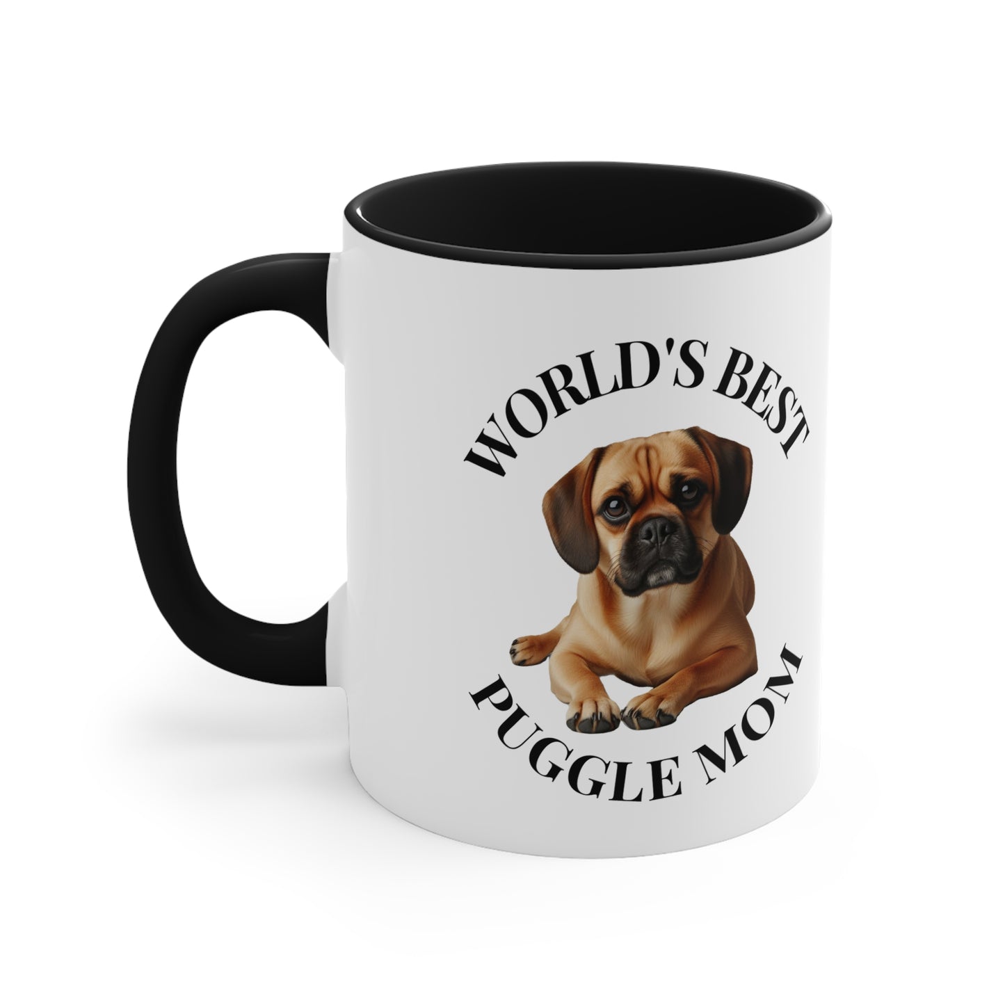 Accent Coffee Mug, 11oz "Puggle Mom"