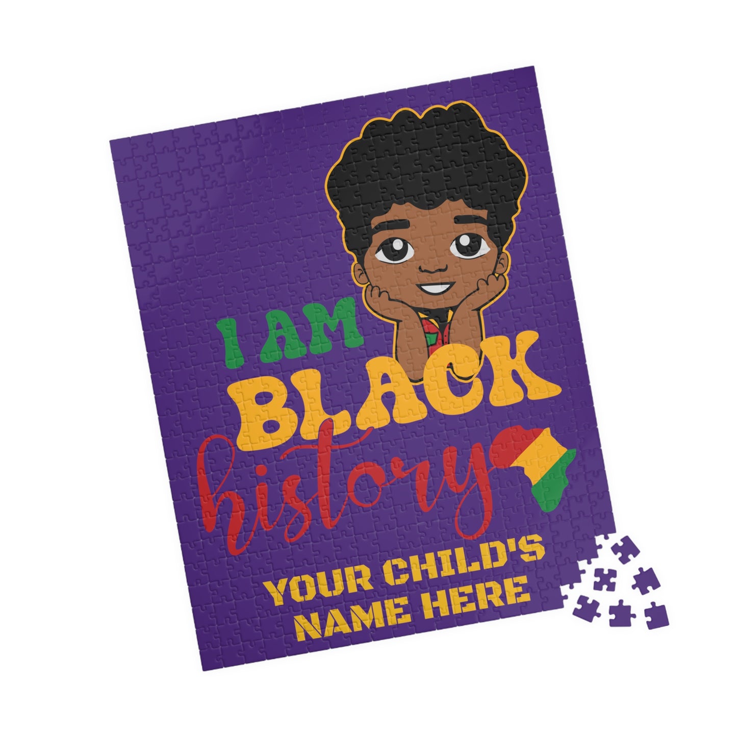 Puzzle (110, 252, 520, 1014-piece) "Black History Boy"