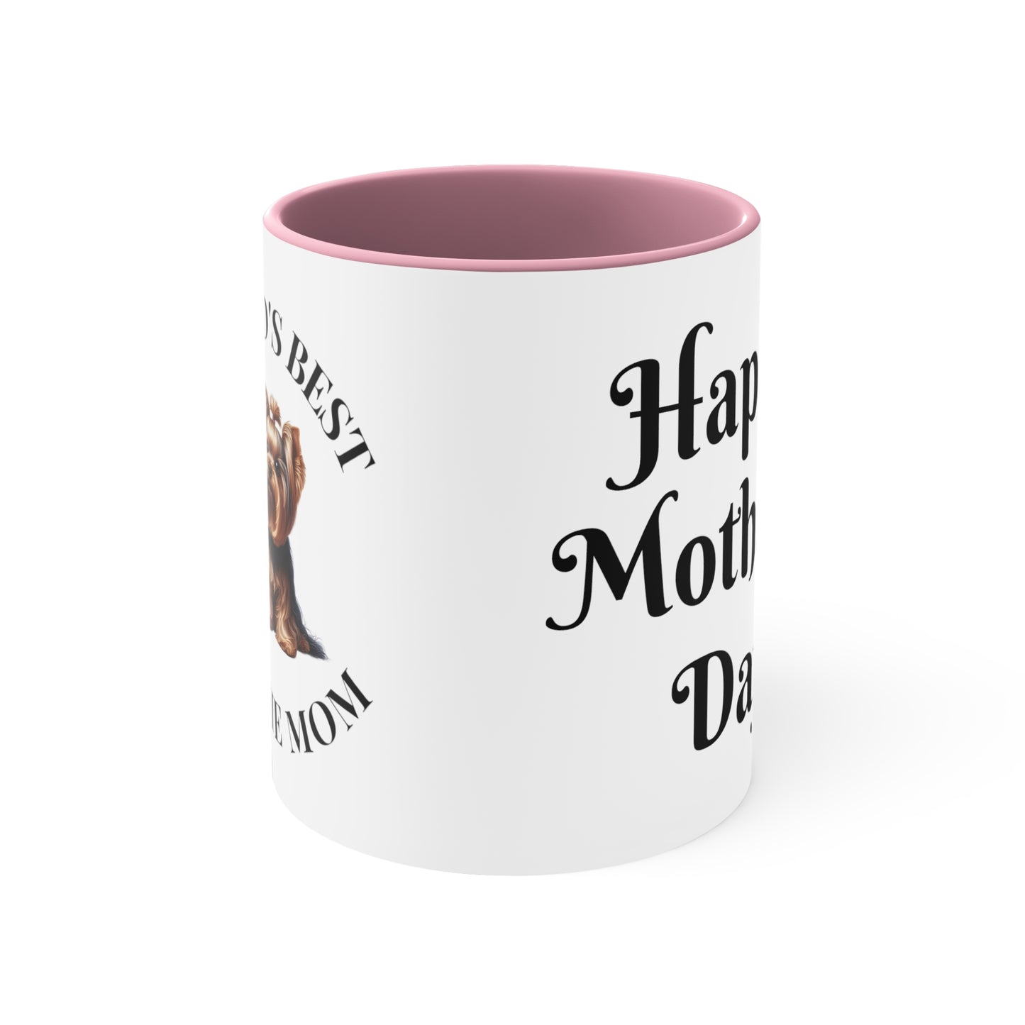 Accent Coffee Mug, 11oz "Yorkie Mom"