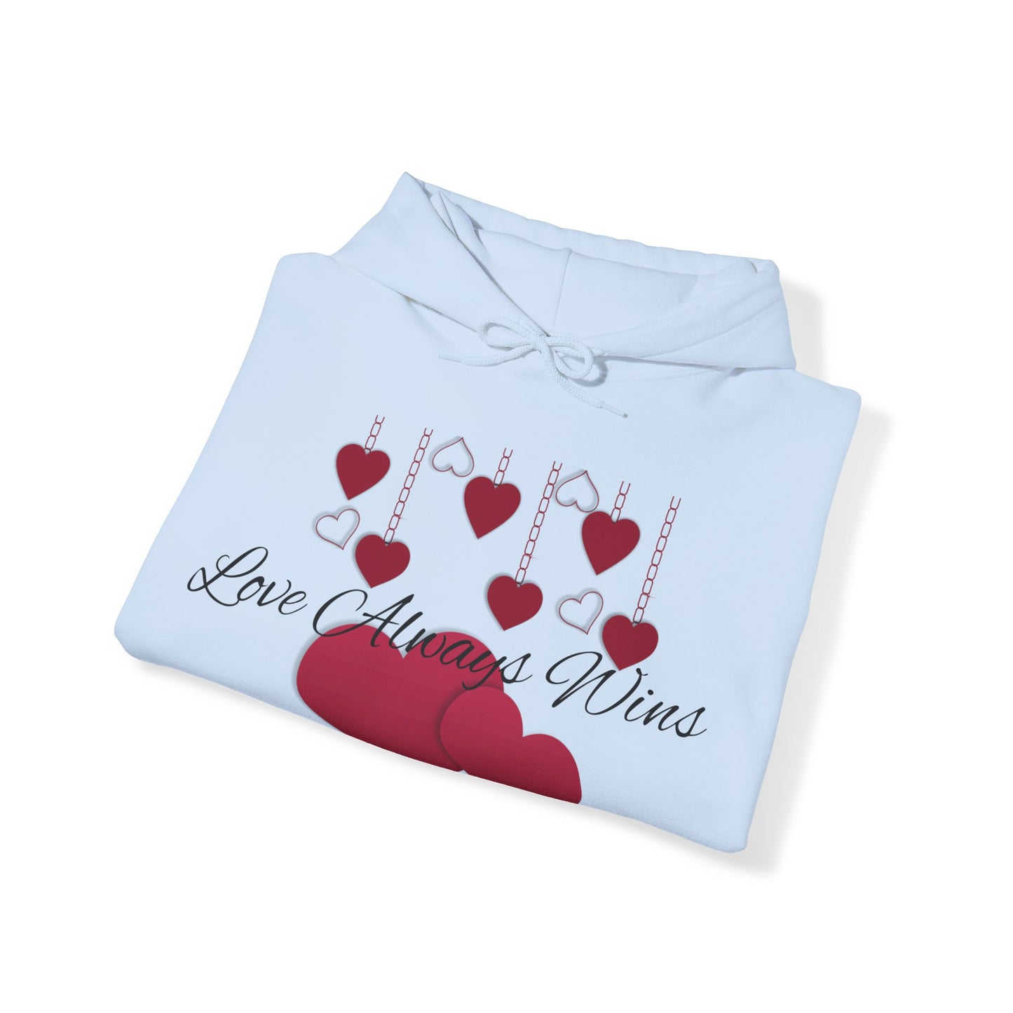 Sudadera con capucha de mujer “El amor siempre gana"