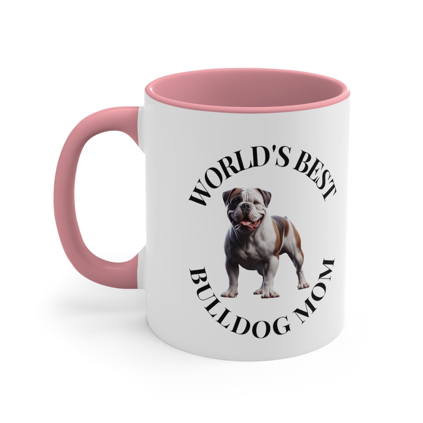 Accent Coffee Mug, 11oz "Bulldog Mom"