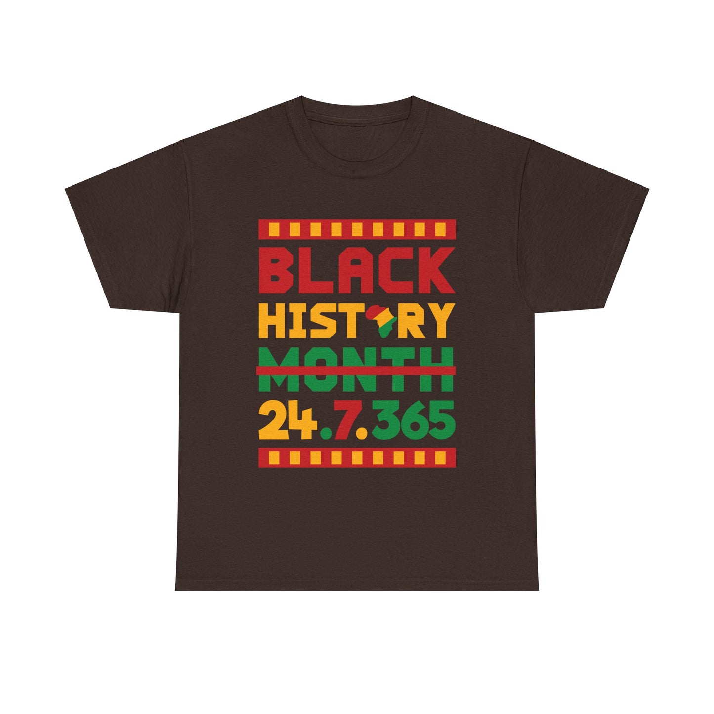 Camiseta unisex de algodón pesado “Black History 24.7.365”