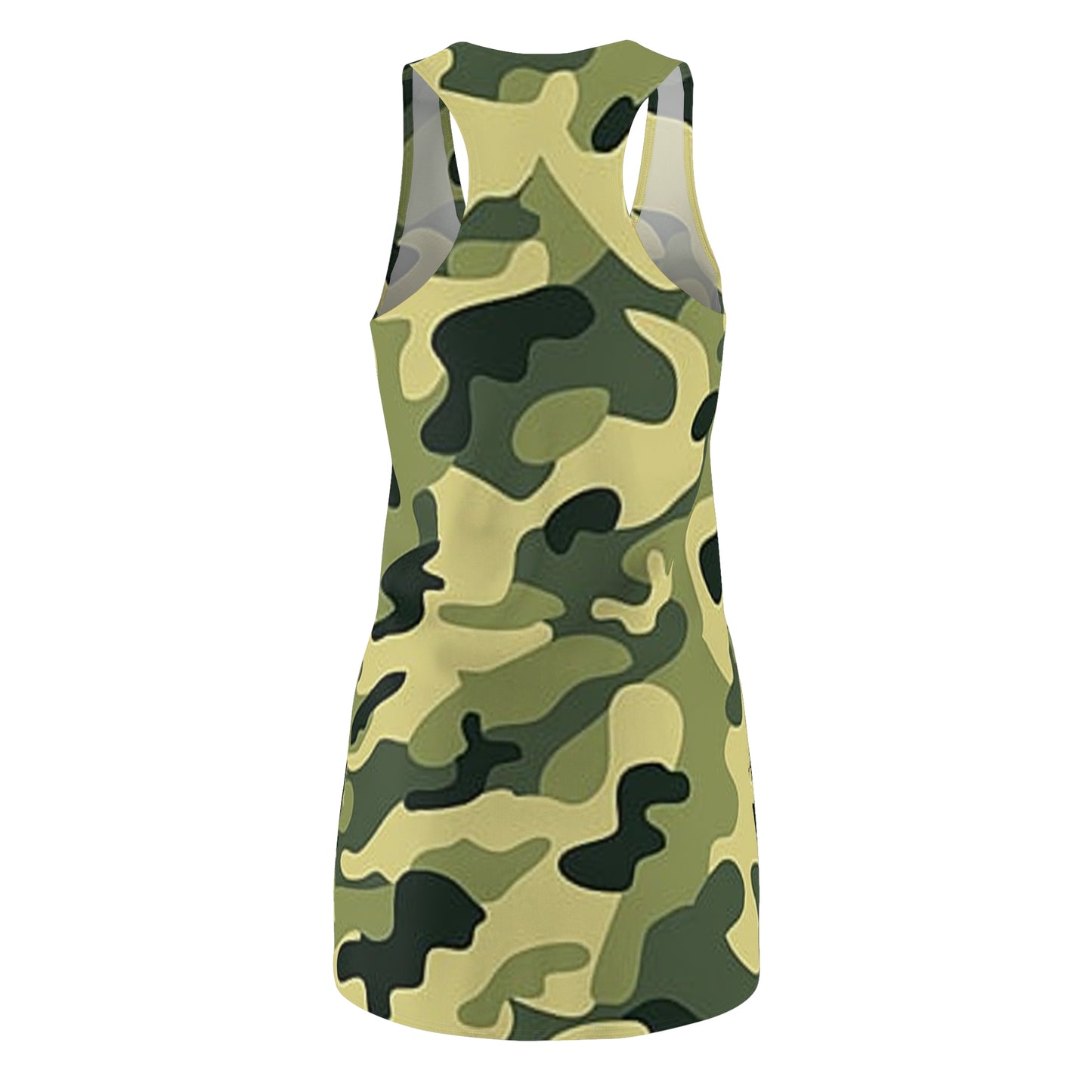 Cut & Sew Racerback Dress “Khaki Green Camo”