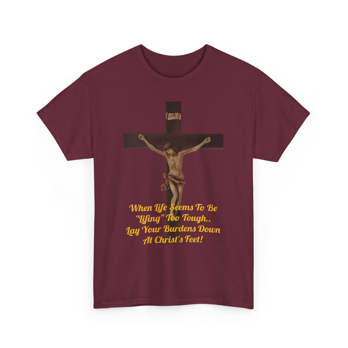 Camiseta unisex de algodón pesado "Cuando la vida es vida"