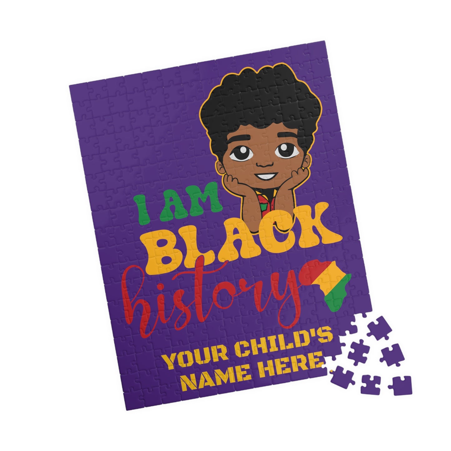 Puzzle (110, 252, 520, 1014-piece) "Black History Boy"