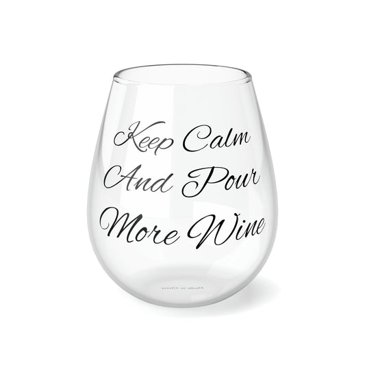 Copa de vino sin tallo, 11,75 oz "Pour More"