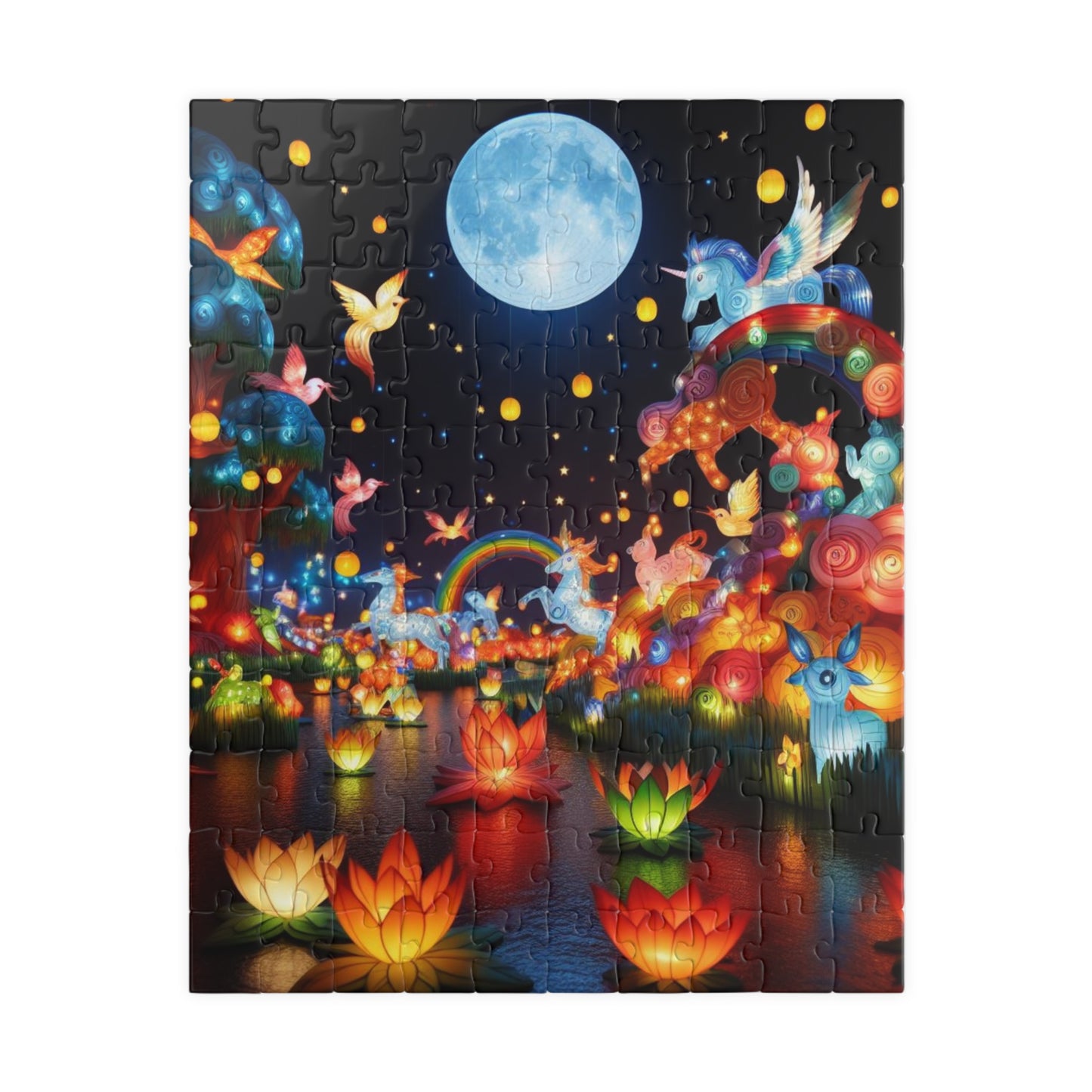 Puzzle (110, 252, 520 piece) "Illuminated Lanterns"