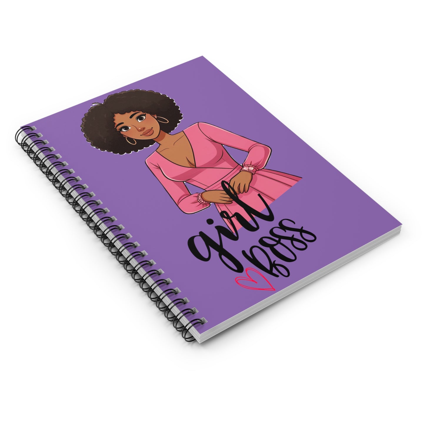 Spiral Notebook - Ruled Line "Girl Boss”