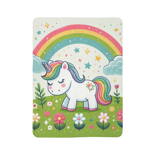 Fleece Sherpa Blanket “Unicorn”