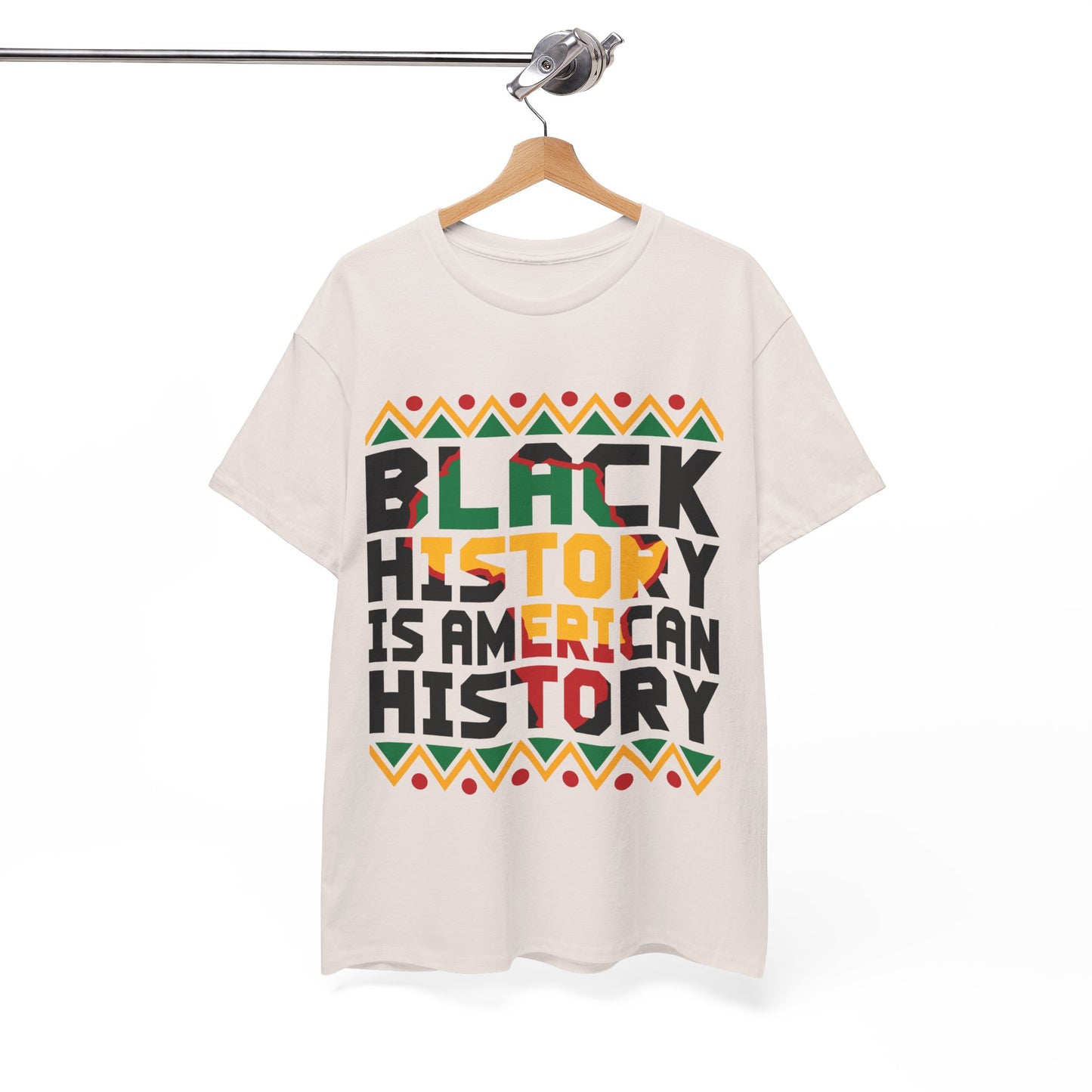 Camiseta unisex de algodón pesado "Historia negra americana"