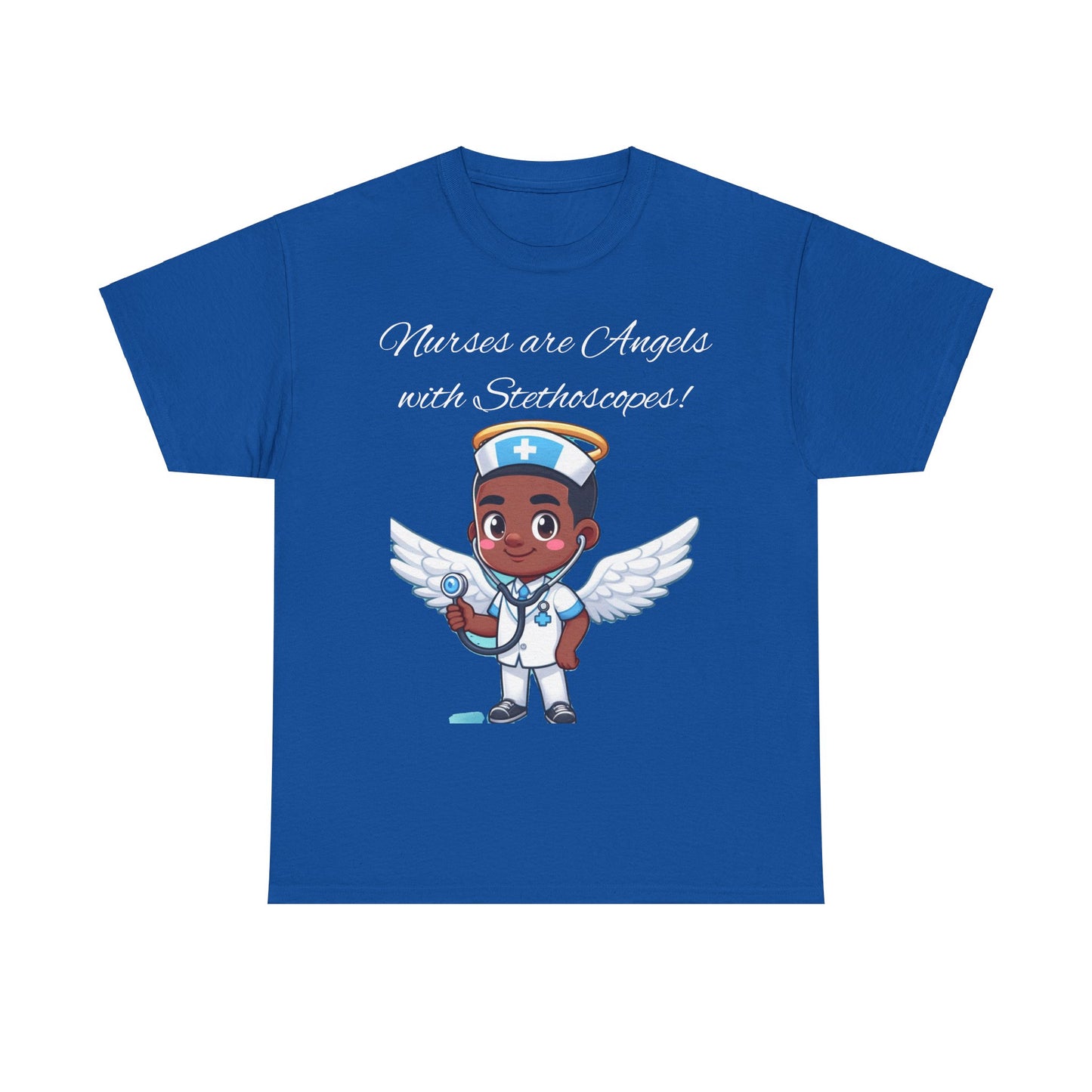 Men's Heavy Cotton Tee "Nurses are Angels"