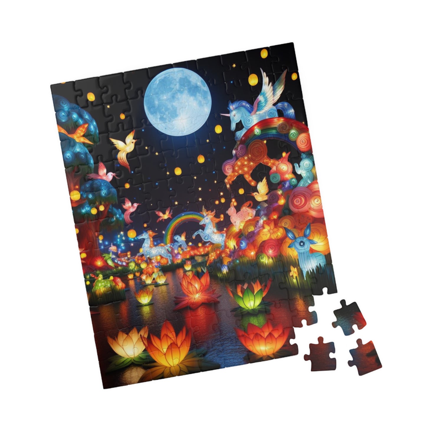 Puzzle (110, 252, 520 piece) "Illuminated Lanterns"