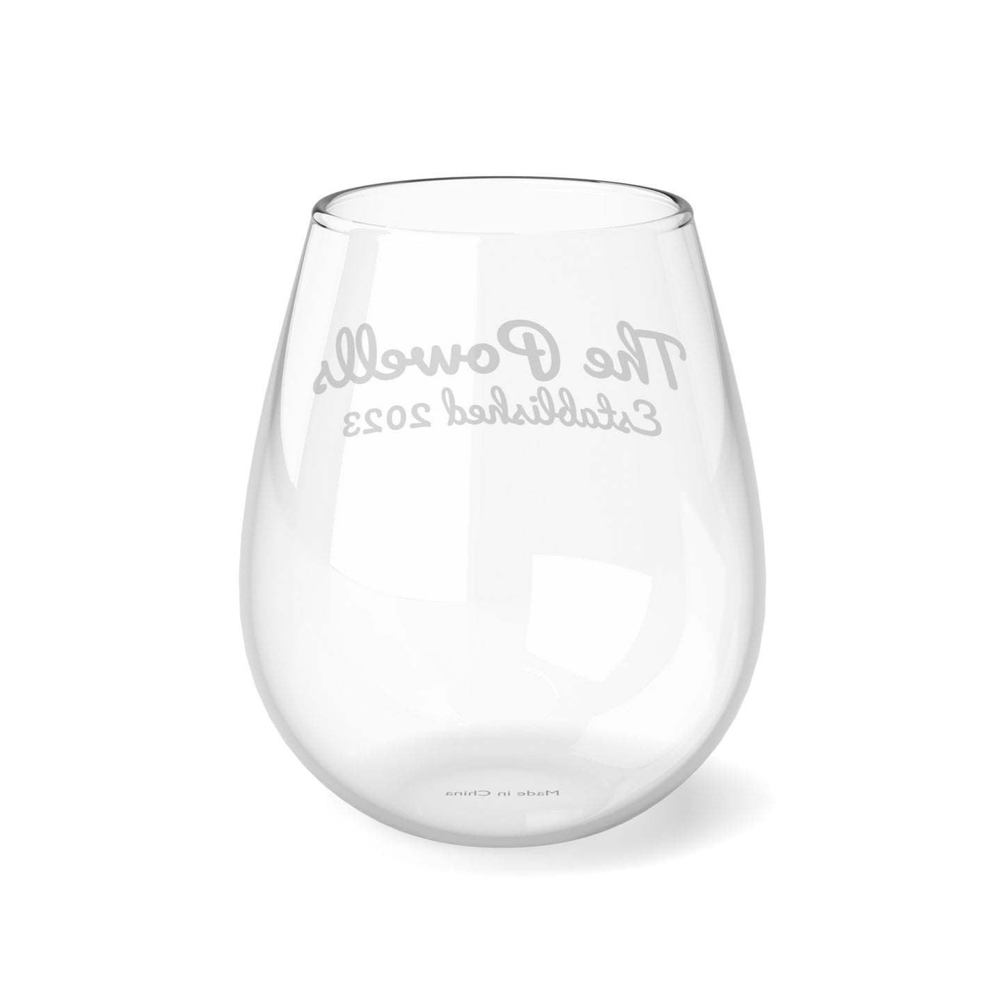 Personalized Stemless Wine Glass, 11.75oz