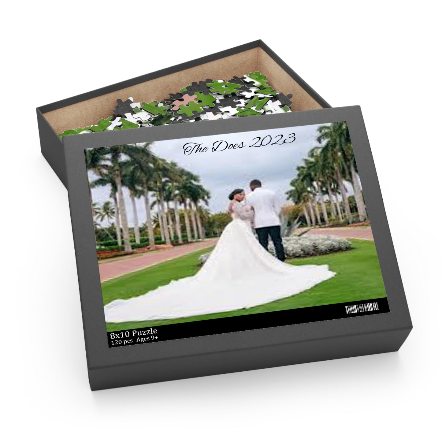 Puzzle (120, 252, 500-Piece) Customizable “Wedding Day”