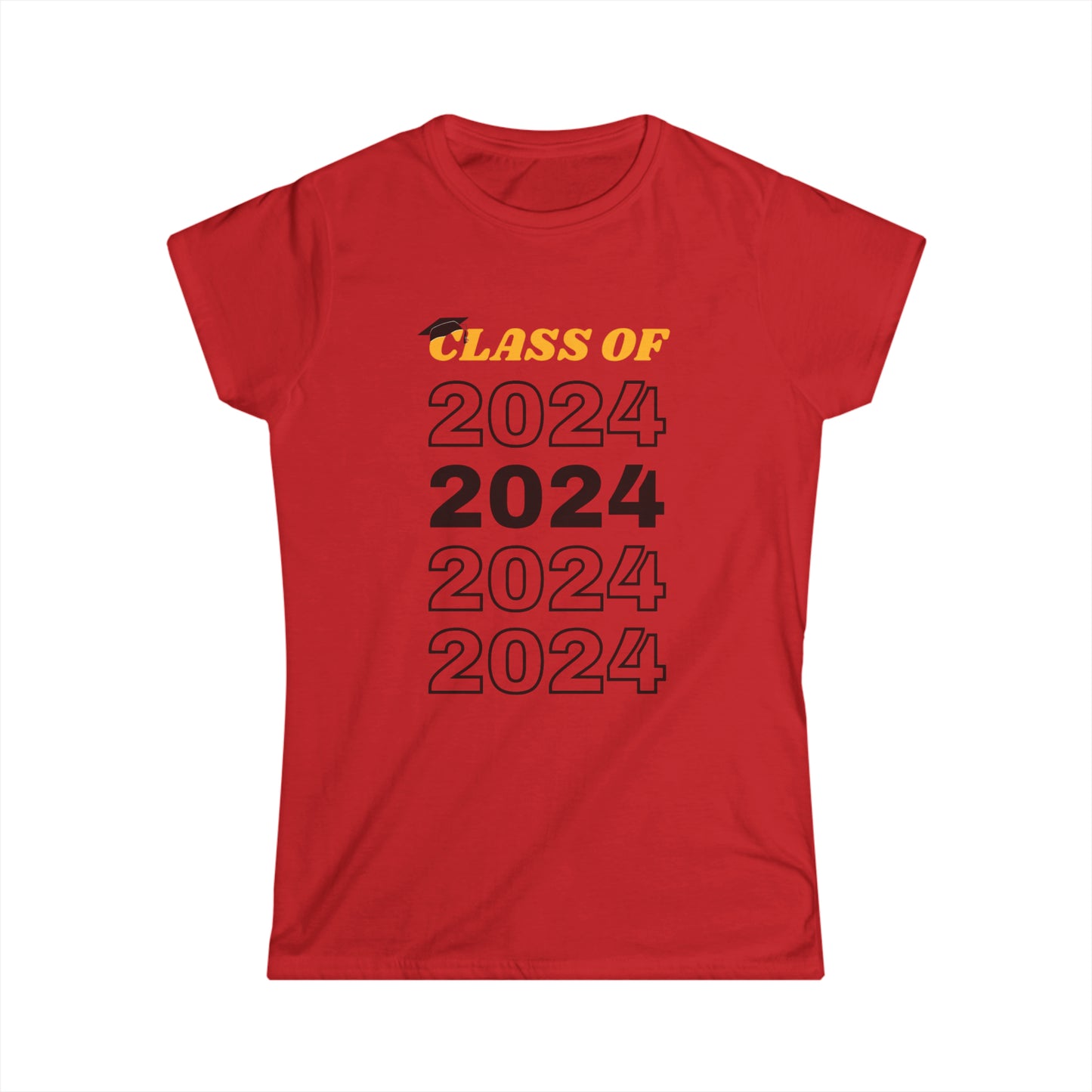 Women's Softstyle Tee "Class of 2024"