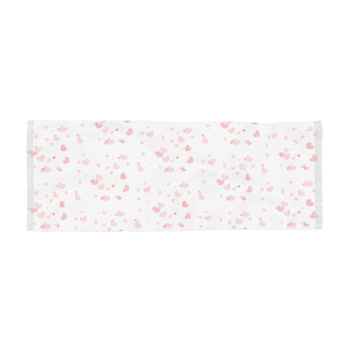 Heart Print Light Scarf