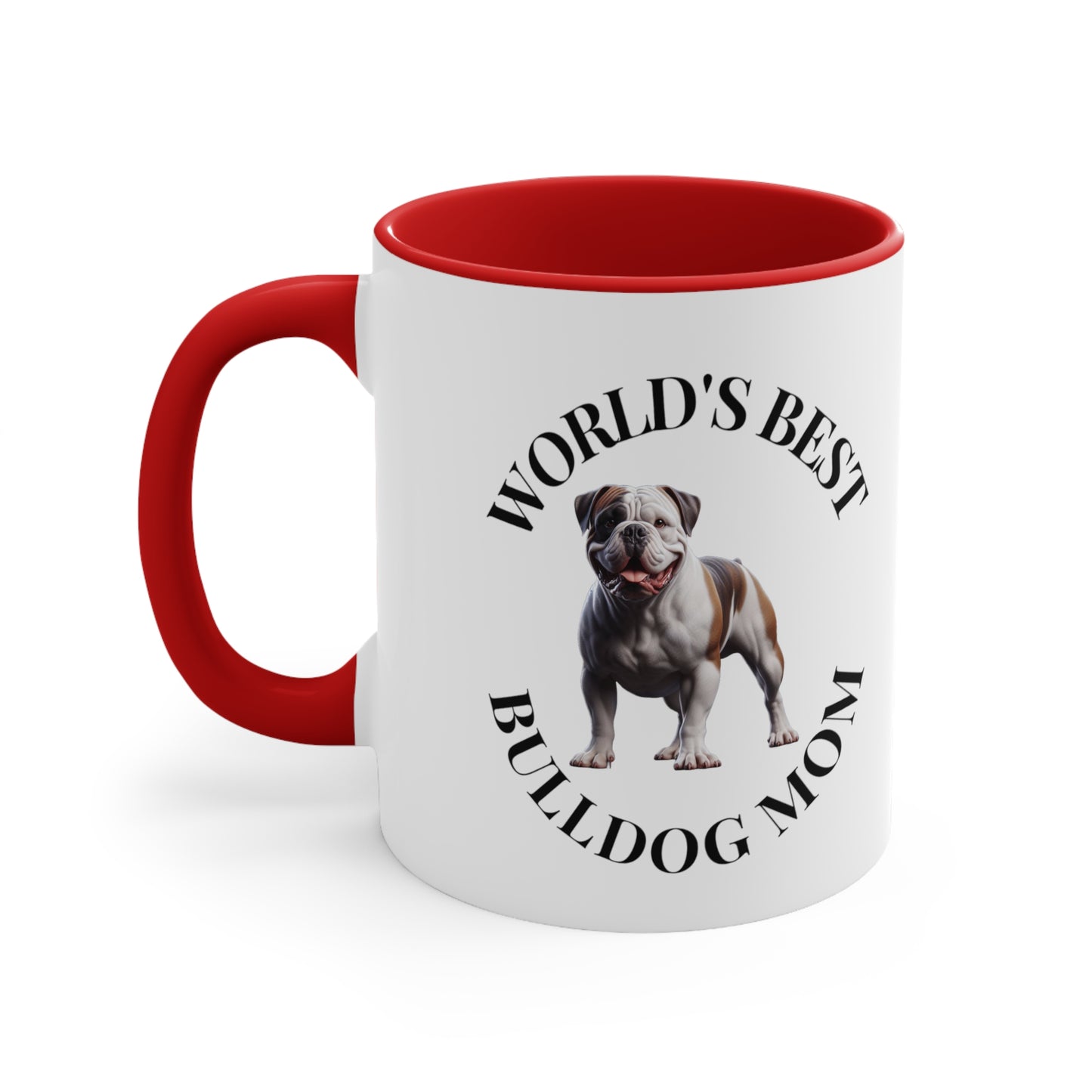 Accent Coffee Mug, 11oz "Bulldog Mom"