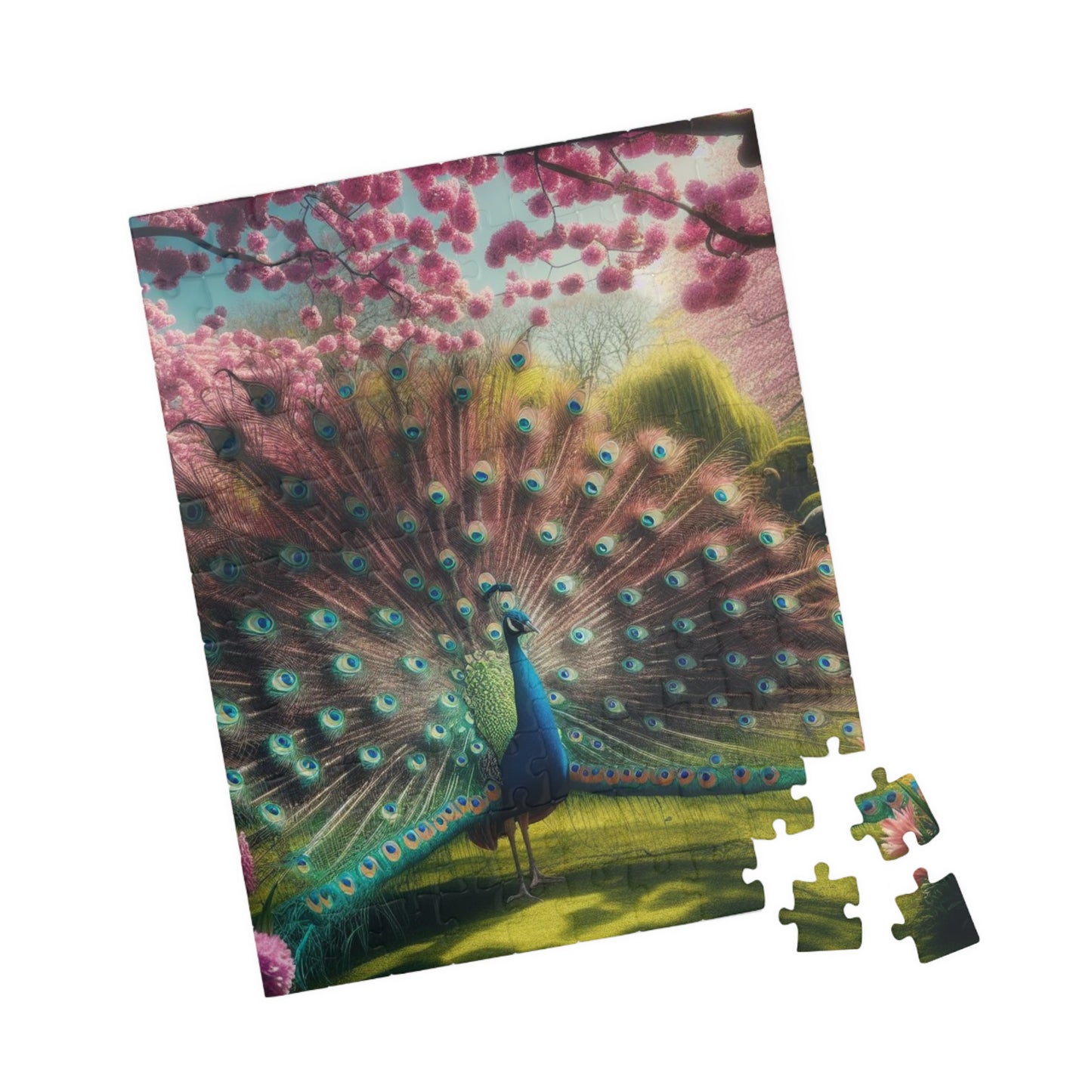 Puzzle (110, 252, 520 piece) "Peacock"